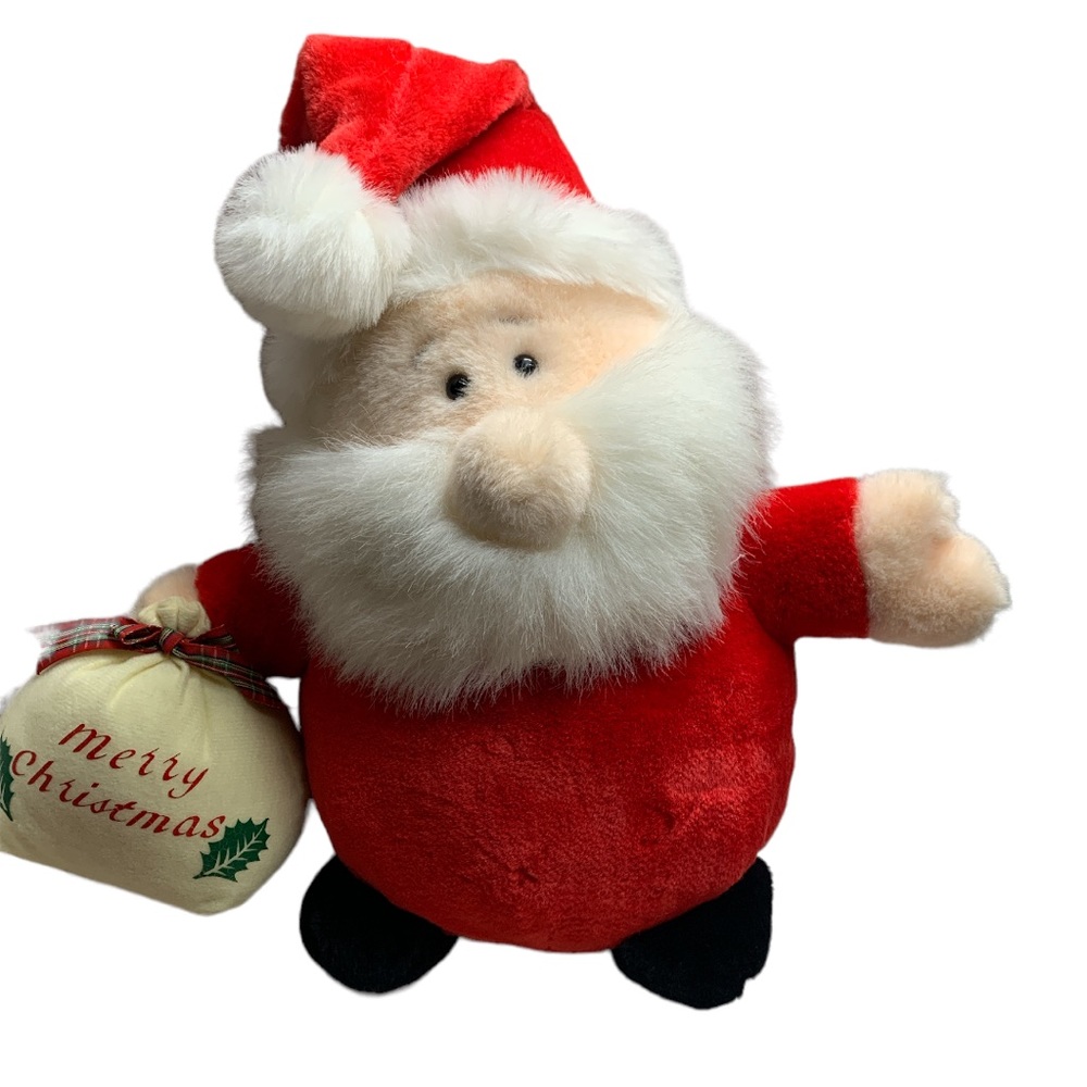 1991 America Wego Fiesta Concession Round 14" Santa Claus plush stuffed animal